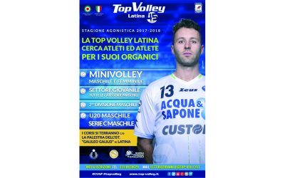 Settore giovanile, la Top Volley Latina cerca atleti e atlete per i suoi organici