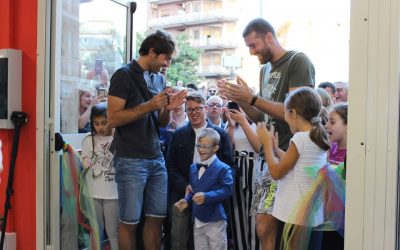 La Top Volley Latina ha partecipato all’inaugurazione della nuova sede dell’associazione Lucky Friends