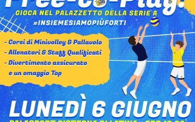 Free to Play: Open day al Palasport con Top Volley e Marino Pallavolo